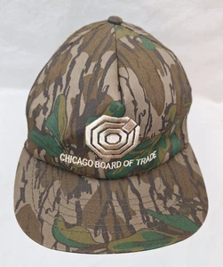 Vintage Mossy Oak Hat One Size Snap-Back Green Leaf Camo Advertisement Cap USA - Picture 1 of 6