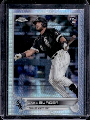 2022 Topps Chrome Sonic Jake Burger RC Prism Refractor Rookie #29 White Sox - Image 1 of 2