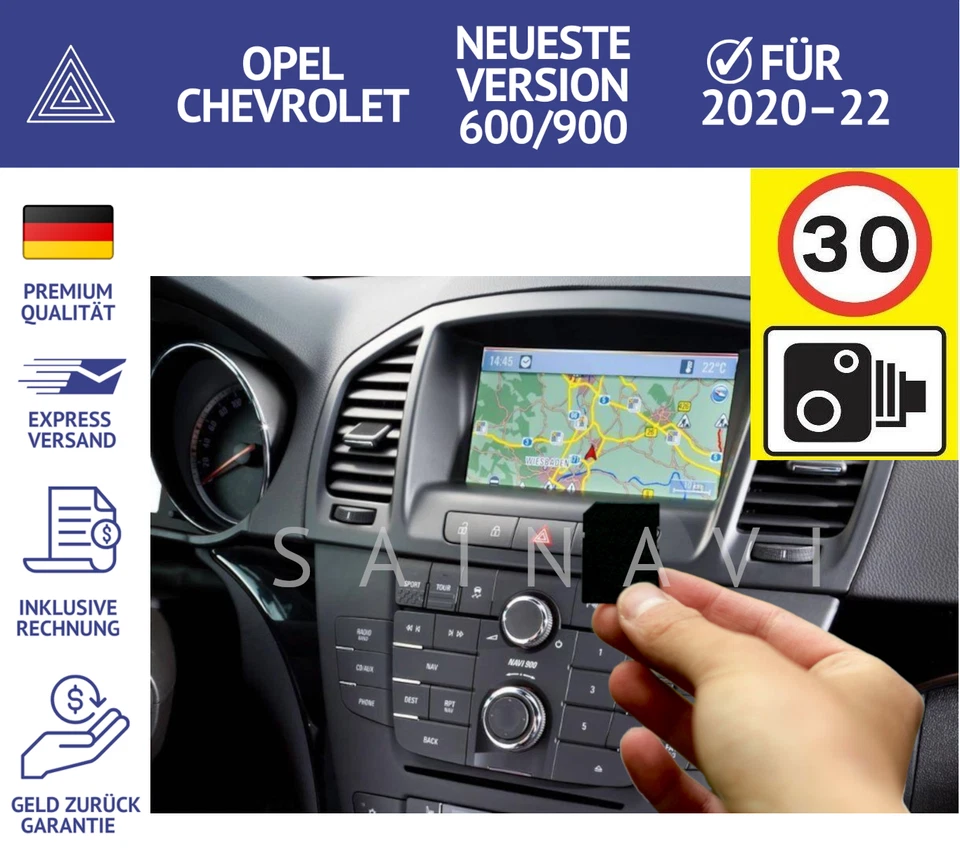 SD Karte kompatibel mit OPEL Navi900 Navi 600 EUROPA Navigation SD Karte - Bild 1 von 4