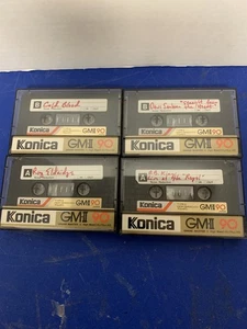 4 Cassettes tapes KONICA GM-II -90 Japan Used Type II High Bias - Imagen 1 de 2