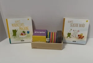 Kiwi Co Montessori Color Box Soft Block And Cards + Two Panda Crate Board Books - Picture 1 of 12