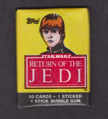 1983 Topps Star Wars Return of the Jedi Series 1 Wax Pack Luke Skywalker SEALED - Image 1 of 2