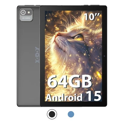 2025 Neu Tablet Android 15 8GB RAM+64GB 7000mAh 10 Zoll Penta-Core WlFl6 8MP GMS - Bild 1 von 4