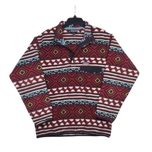 Patagonia Synchilla Snap T Fleece Aztec Saltillo Cinder Red Mems Medium 2016 🔥 - Foto 1 di 12