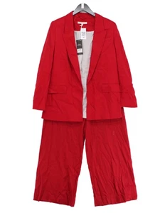 Next Women's Two Piece Suit UK 12 Red Viscose - Picture 1 of 6