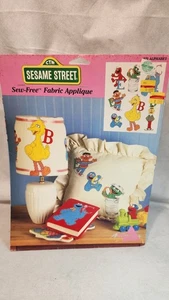 Vintage Spectrix Sesame Street Fabric Applique Sew-Free 521 Alphabet NOS - Picture 1 of 4