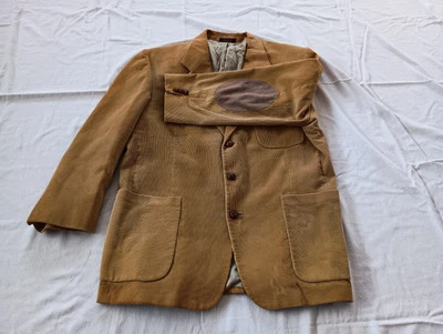 Vintage Orvis Corduroy Blazer Suit Jacket Mens Size 44R Brown Elbow Patches USA - Image 1 of 4
