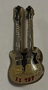 Vintage ZZ Top Double Neck Guitar Enamel Pin 90’s VGC Rare HTF Fast Shipping - Picture 1 of 6