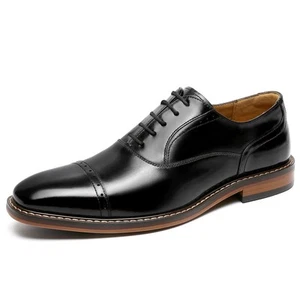 Foxsense Leather shoes for men business shoes dress shoes straight tip hig 840 - Picture 1 of 9