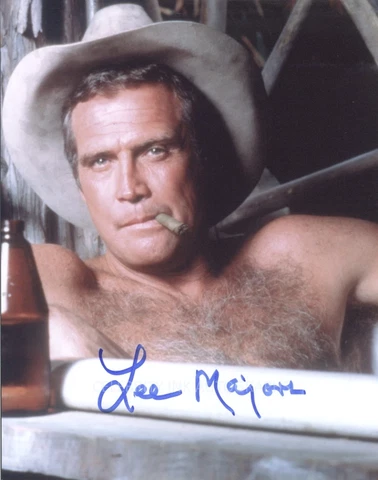 LEE MAJORS as Colt Seavers - The Fall Guy GENUINE SIGNED AUTOGRAPH Cover