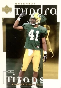 Raro 1998 Green Bay Packers ShopKo título defensa paralelo Eugene Robinson - Imagen 1 de 1