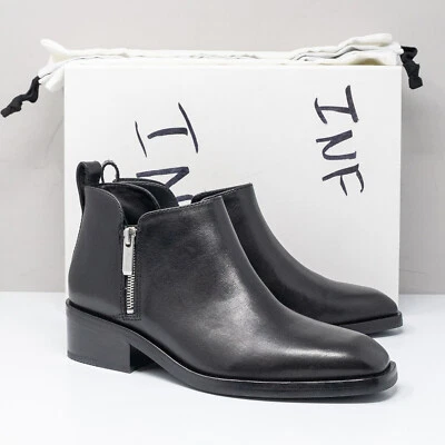 3.1 Phillip Lim Alexa 40mm Botas de Cuero Negro, Talla 39.5 EU Foto 1 de 4
