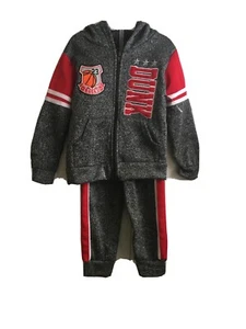 NWT MAD GAME BOYS' "Dunk" 2-PC. Hooded, Full Zip, Fleece Suitsuit SIZE 4   bin S - Picture 1 of 9