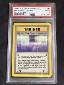 Pokemon: Gym Challenge 1st Edition Uncommon: Fuchsia City Gym 114/132 PSA 9 - Picture 1 of 6