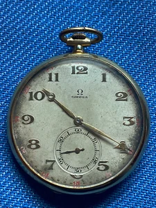 1923 OMEGA 18K SOLID pure GOLD Pocket Watch ROSE Gold with original invoice - Picture 1 of 19