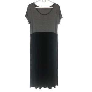 J Jill Wearever Colorblock Stretch Maxikleid Kurzarm, Größe Medium Petite - Bild 1 von 8