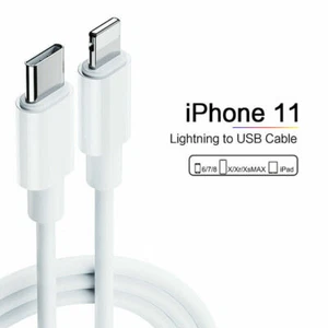 Genuine PD 18W Charging Type-C to Lightn Cable For Apple iPhone 12 /11 Pro - Picture 1 of 12