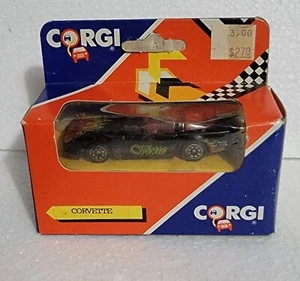 Vintage Corgi Toys Diecast Car 1990 Black Vette Corvette 1:64 Scale - Bild 1 von 4