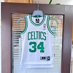 YOUTH KIDS Boston Celtics #34 Paul Pierce Vintage Authentic NBA Basketbal Jersey - Picture 1 of 5