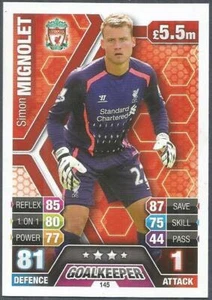 Topps Match Attax 2013-14 - #145 - Liverpool - Simon Mignolet - Bild 1 von 1
