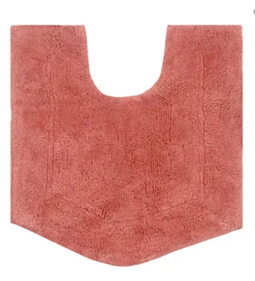 Waterford Quick Dry 20X20 Inch Bath Toilet Rug Coral 100% Cotton - Image 1 of 4
