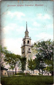 Dorchester Heights Evacuation Monument Boston Mass Vintage Postcard - Picture 1 of 2