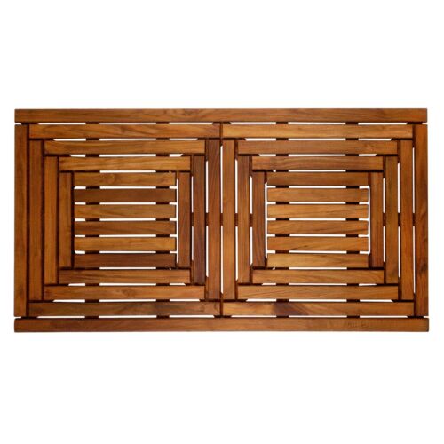 Nordic Style Teak Wood Oiled Indoor and Outdoor Shower/Bath Mat 39″ x 19″
