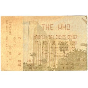 THE WHO & PRETENDERS Concert Ticket Stub LAS VEGAS NV 11/10/06 ENDLESS WIRE TOUR - Picture 1 of 2