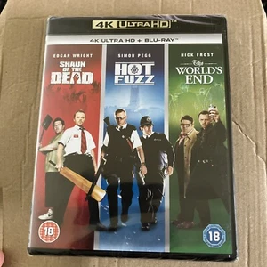 Shaun of the Dead / Hot Fuzz / The World's End (4K + Blu-ray) Brand New Sealed - Picture 1 of 2