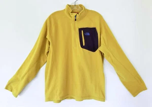The North Face Men's Yellow Fleece Top LARGE - Picture 1 of 4