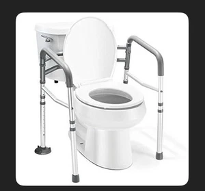 Medical king Toilet Safety Rail - Adjustable Detachable Toilet Safety Frame with - Picture 1 of 3