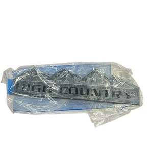 GM OEM NOS Genuine Chevy Silverado High Country Chrome Front Nameplate Emblem - Picture 1 of 2