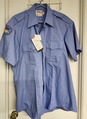 ELBECO Checkpointe U6613 男式短袖制服衬衫校服巴士 17-17 1/2 — 第 1/4 张图片