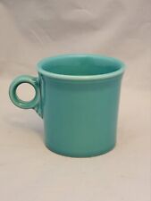 Fiesta HLC Coffee Cup Mug Turquoise O Ring Handle USA Vintage Fiestaware
