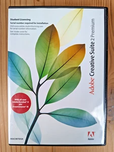 ADOBE CREATIVE SUITE 2 PREMIUM STUDENT MAC w/ Adobe Acrobat 8 Dreamweaver 8~CS2 - Picture 1 of 7