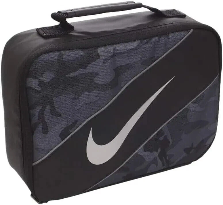 Boys Nike Camo Insulated Storage Pocket Lunch Box/pail FS )