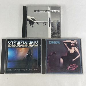 Scorpions CD Lot: Savage Amusement , Best of Rockers 'N' Ballads, Crazy World