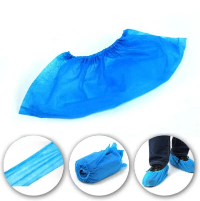 100pcs Disposable Non-woven Shoe Covers Medical Lab & Dental Supplies Dust Proof - Image 1 of 4