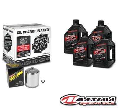 Maxima Synthetic 20W50 Oil Change Kit Chrome Buell S1 Lightning 1996 1997 1998 - Image 1 of 3