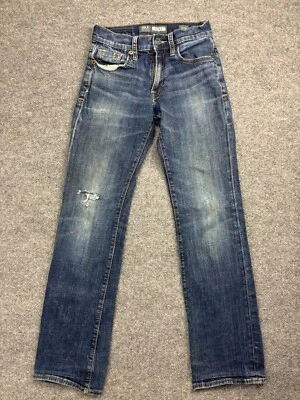 BKE Jake Bootleg Jeans Men's 27R Distressed Dark Blue Denim Western Pant - Image 1 of 4