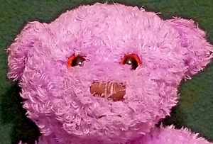 Purple Teddy Bear Plush 10" Vtg MCM Group Plush Chelsea Teddy Bear MICHIGAN - Picture 1 of 9