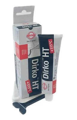 DIRKO HT Dichtmasse ELRING 70ml schwarz bis 315° Silikon Motor Ölwanne Getriebe