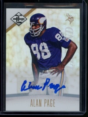 2012 LIMITED #128 ALAN PAGE Autograph #'d 18/25 Vikings - Image 1 of 2