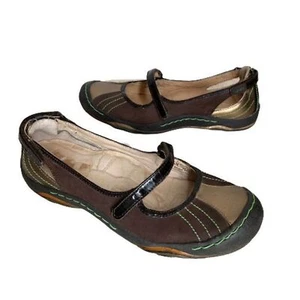 Jambu J-41 Shoes Womens 6.5 M Brown Leather Mary Jane Comfortable Walking - Picture 1 of 7