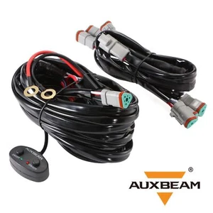 6-LED Pod Light Power Wiring Harness Kit with 40A Fuse and Relay 3 PIN DT Plug - Picture 1 of 12