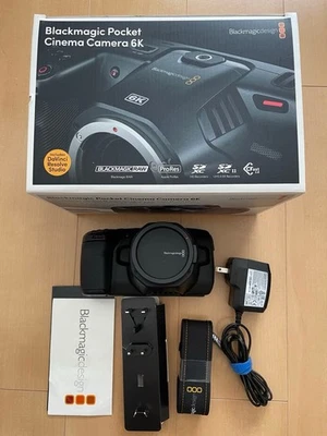 Blackmagic Design Pocket Cinema Video Camera Black 6K EF Mount BMPCC w/ Box - Image 1 of 4