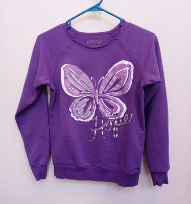 Sudadera Niña Grande 14/16 Total Niña Púrpura Big Butterfly Metallic Hope Foto 1 de 4