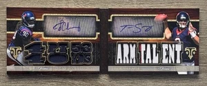 2014 Topps Triple Threads Auto Relic Book Jadeveon Clowney & Tom Savage /27 - Picture 1 of 5