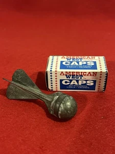Vintage Metallkappe Rakete von Callen mit Neu in Verpackung American West Caps 250 Schuss - Bild 1 von 5