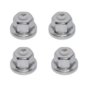 LAND ROVER DEFENDER / DISCOVERY 2 & RANGE ROVER P38 ALLOY WHEEL NUT COVER SET x4 - Picture 1 of 5